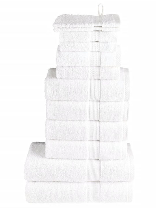 vidaXL 12 Pieces Bath Towels Weight 600gsm
