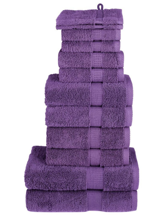 vidaXL 12 Pieces Bath Towels Weight 600gsm