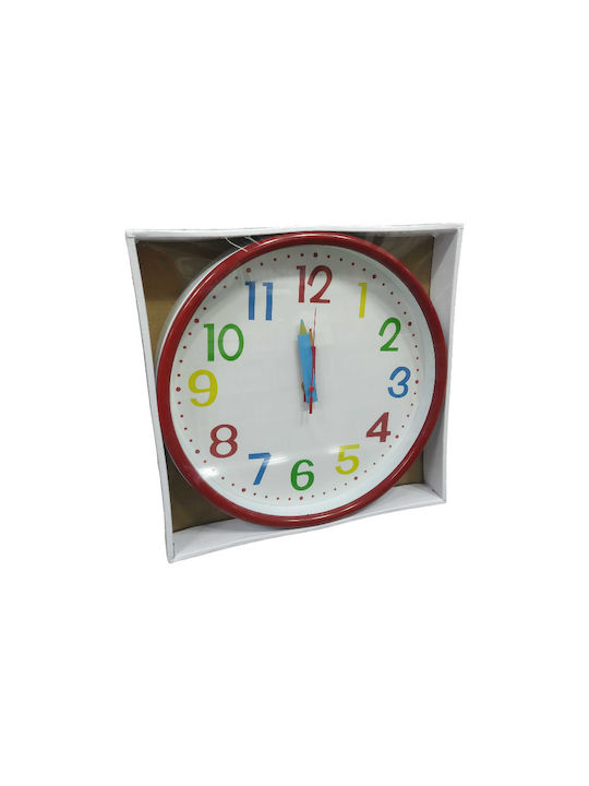 Wall Clock Red