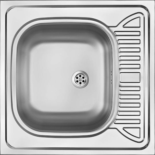 Deante Sink Steel 60x60 Cm Silver