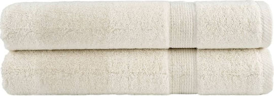vidaXL Set 2 Hotel Pool and Beach Towels 200x80 cm 600gsm Beige
