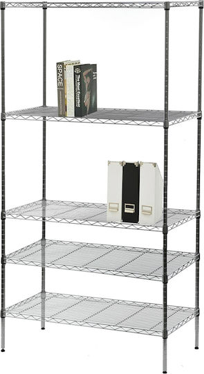 Bibliothek Silber 89x34x179cm