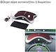 Cronus O' Ring Car Ionizer with USB Gray Color
