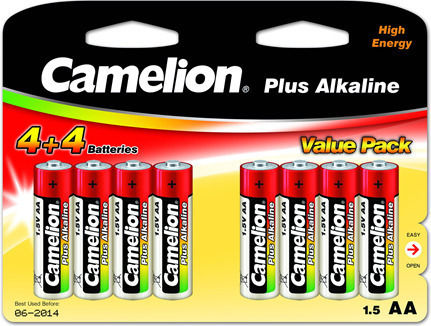 Camelion Alkaline Batteries AA 1.5V 8pcs