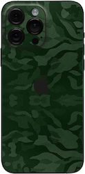 Gams Premium Vinyl Skin Back Protection Membrane for Apple iPhone 15 Pro Max Camo Green