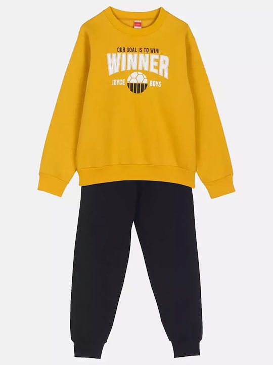 Παιδικό Σετ Φόρμας Κίτρινο 2τμχ Winner