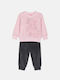 Joyce Kinder Sweatpants Set - Jogginganzug Rosa 2Stück Star 4 The Shake