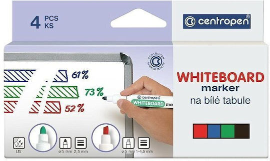 Centropen 8559 Μαρκαδόροι Πίνακα 2.5mm Σετ 4 χρώματα