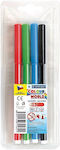 Markery Centropen Red 7550 4 Pcs