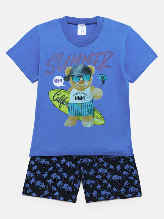 Pretty Baby Kids' Pajamas Summer Blue