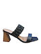 Mules mit Hoch Absatz in Schwarz Farbe