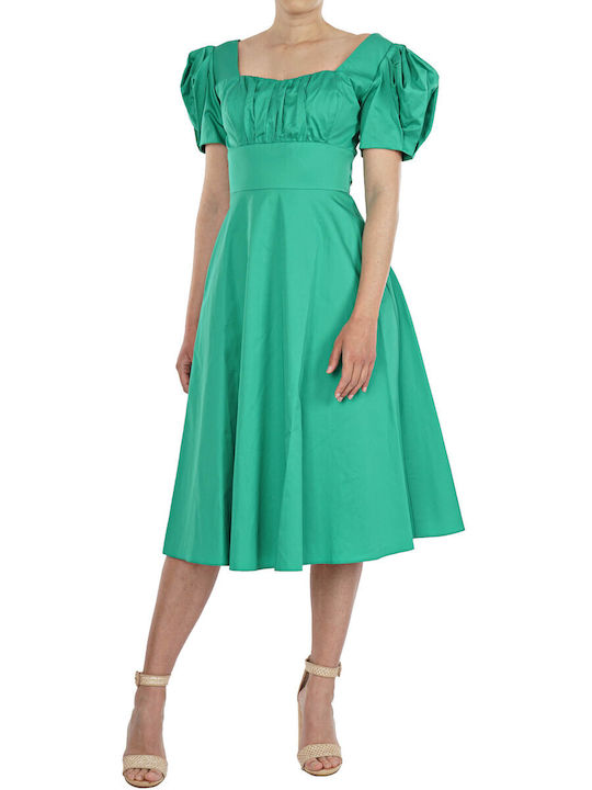 Access Midi Dress Green