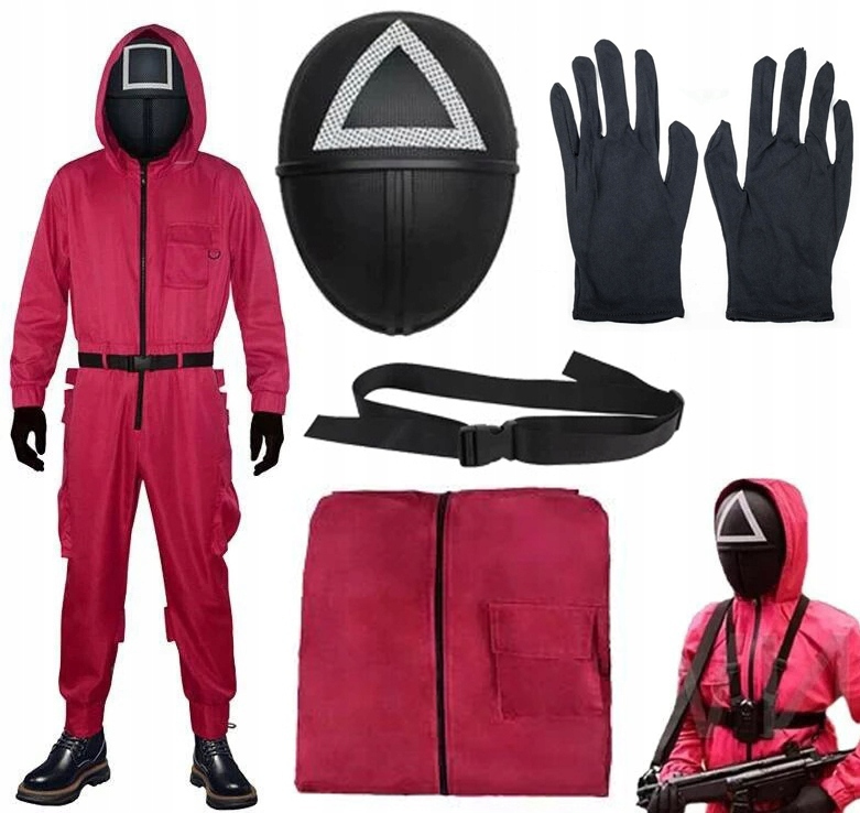 Squid Game Deluxe Front Man kostuum voor volwassenen, Front Man, Adult Large/XL