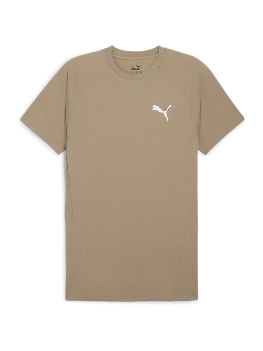 Puma Evostripe T-shirt Bărbătesc cu Mânecă Scurtă Bej