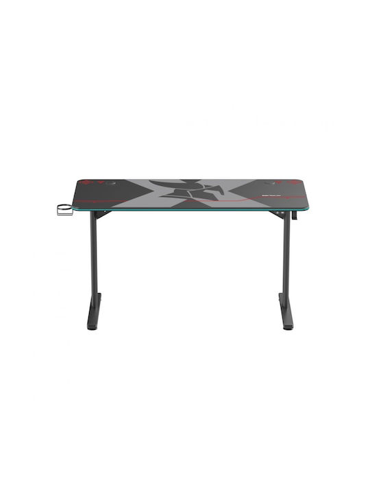 Spielbüro Aeter Rgb Holz Schwarz mit Metallbeinen & LED 120x60x75cm