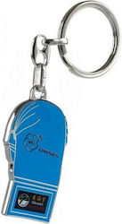 Tokaido Keychain Karate Gloves Double Face Metallic Blue