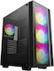 Deepcool Matrexx 55 V4 C Gaming Midi Tower Κουτί Υπολογιστή με Πλαϊνό Παράθυρο και RGB Φωτισμό Μαύρο