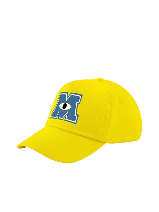 Koupakoupa Παιδικό Καπέλο Jockey Υφασμάτινο Monster Inc Κίτρινο