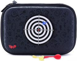 Yolo Pencil Case with 2 Compartments Black
