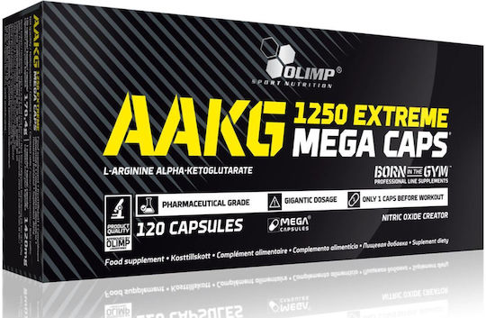 Olimp Sport Nutrition Aakg Extreme Mega 1250mg 120 Capsules