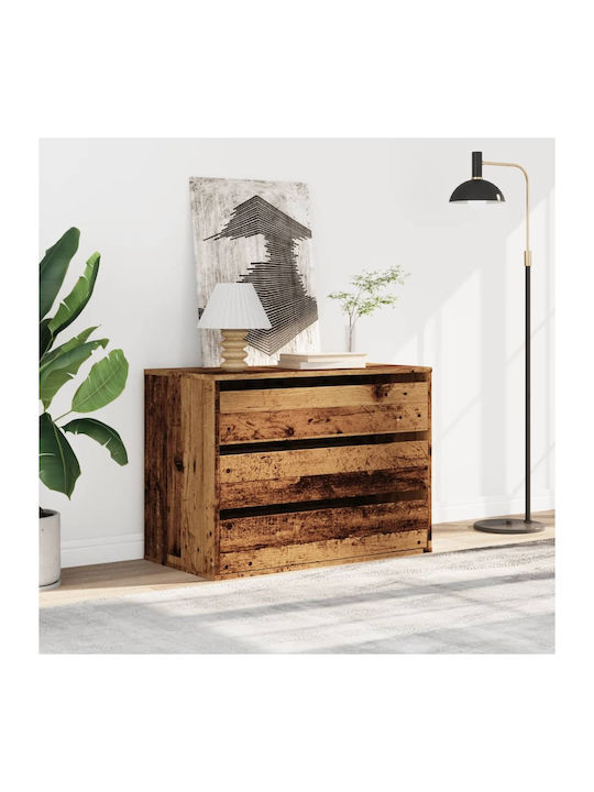 Drawers Storage Wooden L80xW41xH58cm