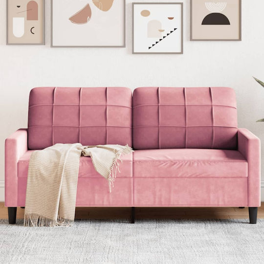 Двуместен Диван Кадифе Розов 157x77x80см.