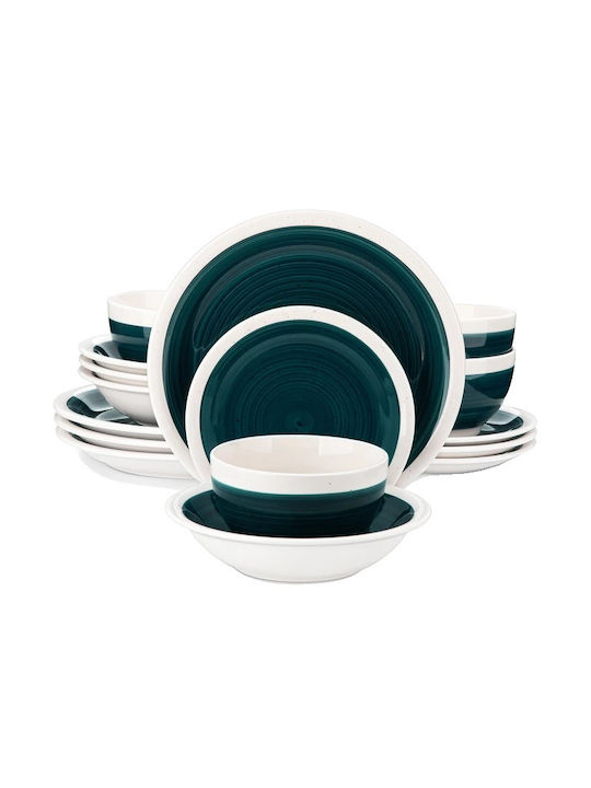 Set de Farfurii Ceramic Verde 48buc 6151005880877