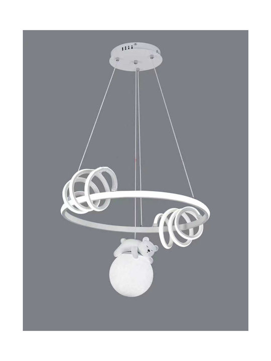 2123 Pendant Light LED with Warm to Cool White Light White