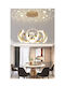 2174 Pendant Light Gold LED with Warm to Cool White Light 60cm