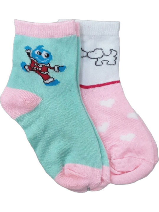 Beboulino Παιδικές Κάλτσες Happy Frog Mint 2 Ζευγάρια