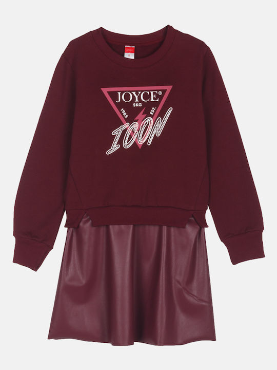 Joyce Icon Dress Παιδικό Φόρεμα Φούτερ Μακρυμάν...