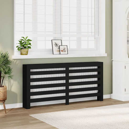 vidaXL vidaXL Heizkörperabdeckung aus Spanplatte Schwarz 175x20x82cm