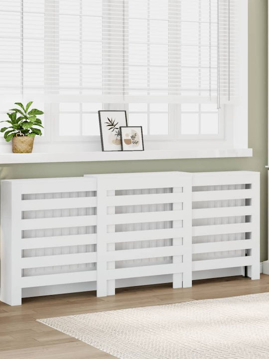 vidaXL Husă Pentru Radiator Din PAL Alb 205x21....