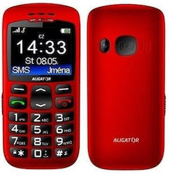 Aligator A670 Senior Single SIM Handy mit Großen Tasten Rot