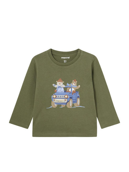 Mayoral Kids Blouse Long Sleeve Green