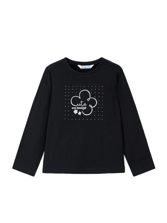 Mayoral Kids Blouse Long Sleeve Black