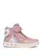 Geox Skylin Kids Sneakers High with Scratch Pink