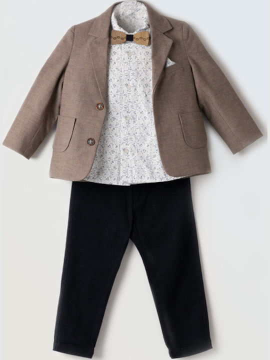 Set pentru copii cu pantaloni De iarnă 3buc Maro