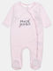 Alouette Tender Comforts Baby Bodysuit Long-Sleeved Velvet Pink