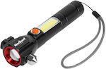 Rebel Rechargeable Flashlight LED IP20 with Maximum Brightness 285lm Red