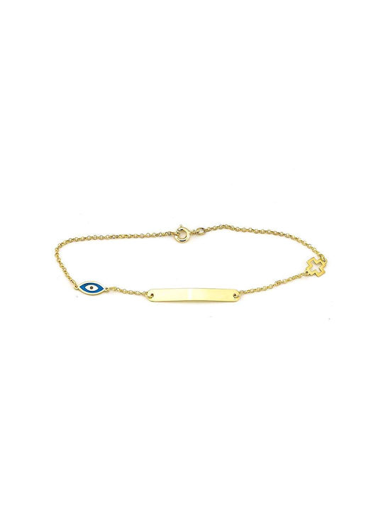 Goldsmith Kids Bracelet ID from Gold-plated Silver