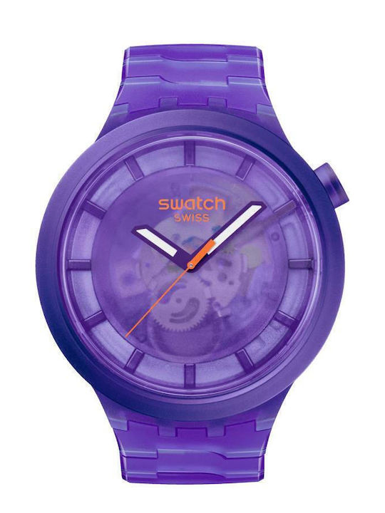 Swatch Swatch Women's Watch with Purple Rubber Strap