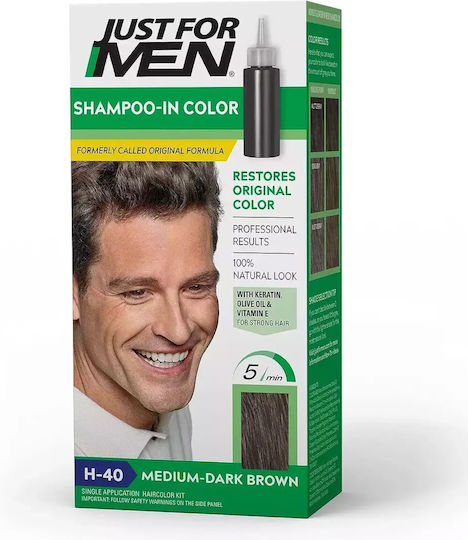 Just For Men Temporärer Farbstoff Haarfärbemittel Medium Dunkelbraun 66ml