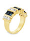 Xryseio Damen Ring mit Zirkonia aus Gold 18K