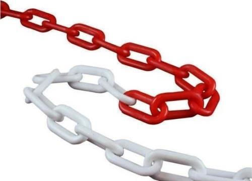 Traffic Chain Made of Plastic in Red Colour with Width 0.6cm