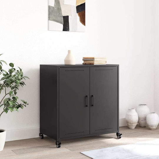 Dulap De Depozitare Pentru Birou Metalic Cu Roți 68x39x72cm
