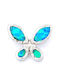 PS Silver Butterfly Charm Made of Silver Blue