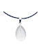 Women's Necklace Semi-Precious Stone Crystal Chalcedony