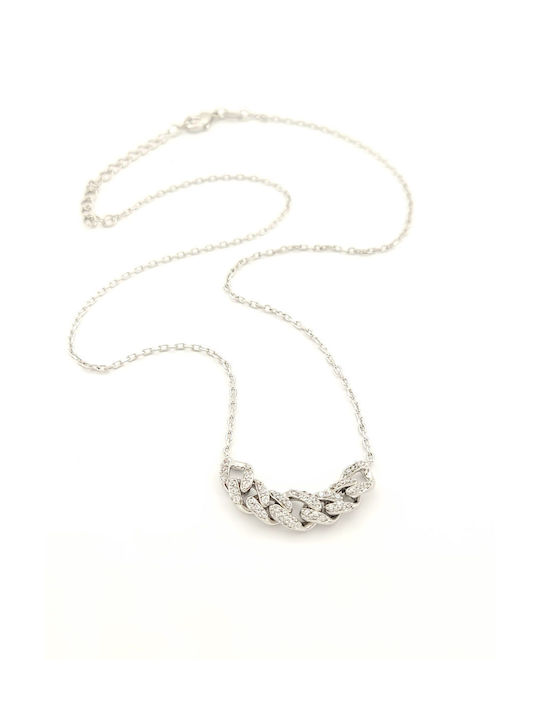 Necklace from Silver with Zircon