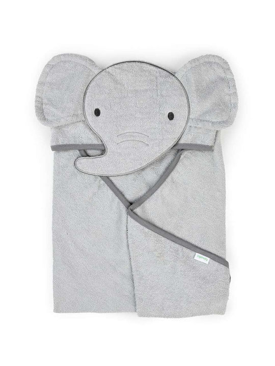 Ingenuity Hooded Baby Bath Towel Gray